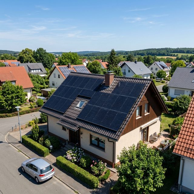 Montage einer Photovoltaikanlage in Kassel